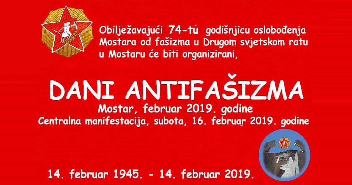 Poziv Bugojancima na Dane antifašizma u Mostaru, organizovan polazak u subotu