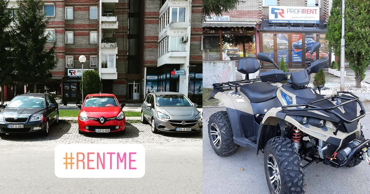 Profirent Bugojno nudi iznajmljivanje najboljih vozila, u ponudi i quad